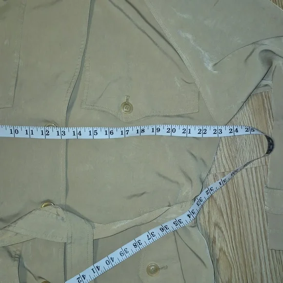 Womens Vintage Utex Tan Trench Coat with Waist Tie - Picture 3 of 6